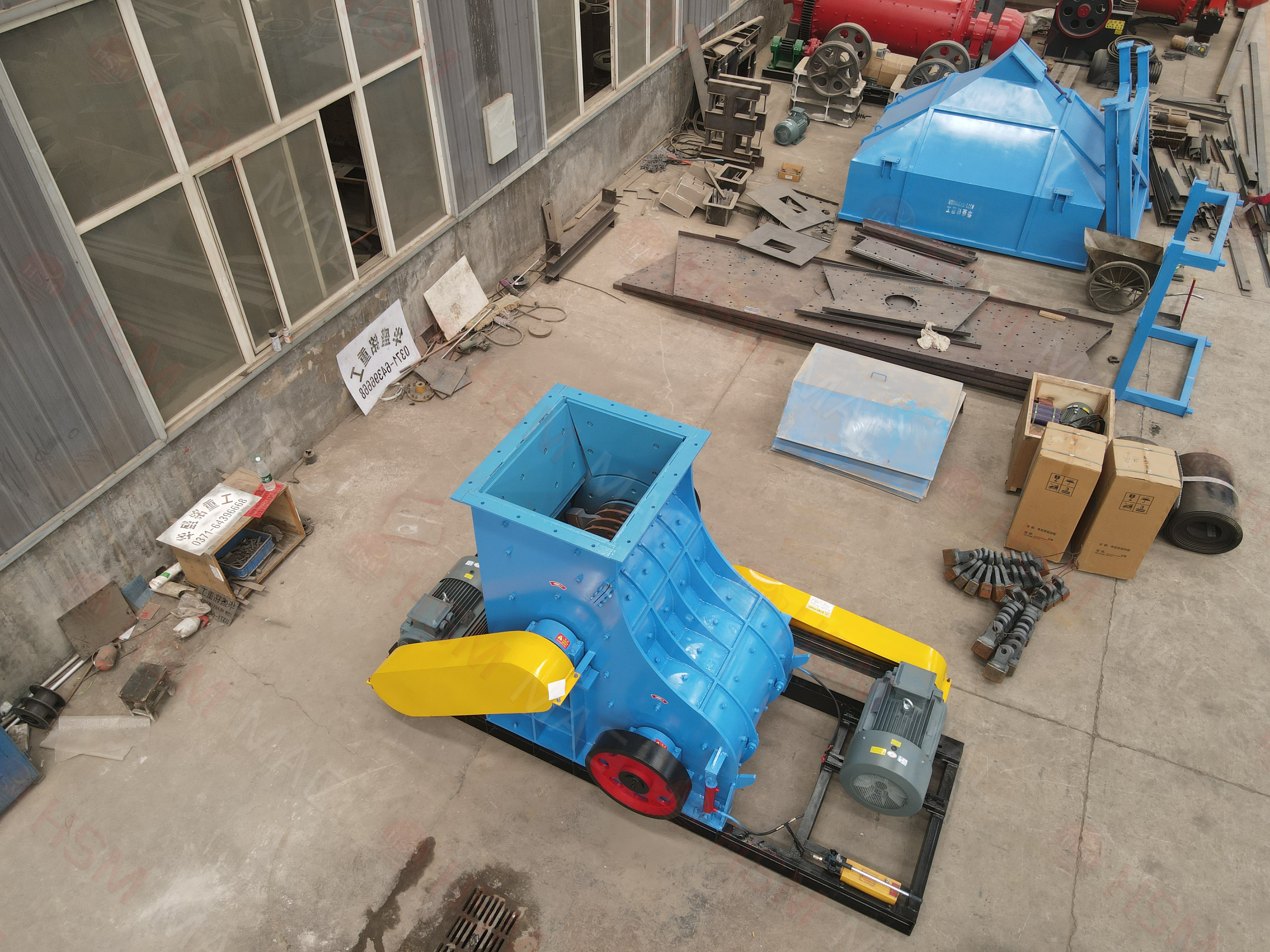 頁巖雙級無篩底粉碎機