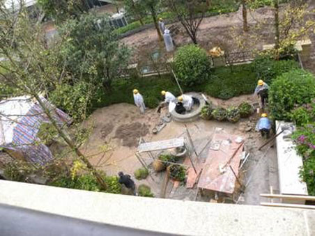 私家花園的施工圖片1